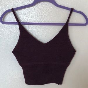 Knit crop top